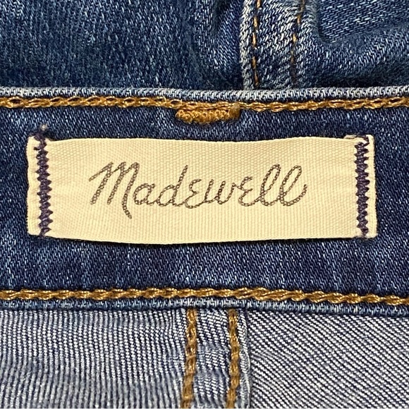 Madewell Roadtripper Jansen Skinny Jeans 26P Mid Rise Medium Wash Distressed - Picture 4 of 7